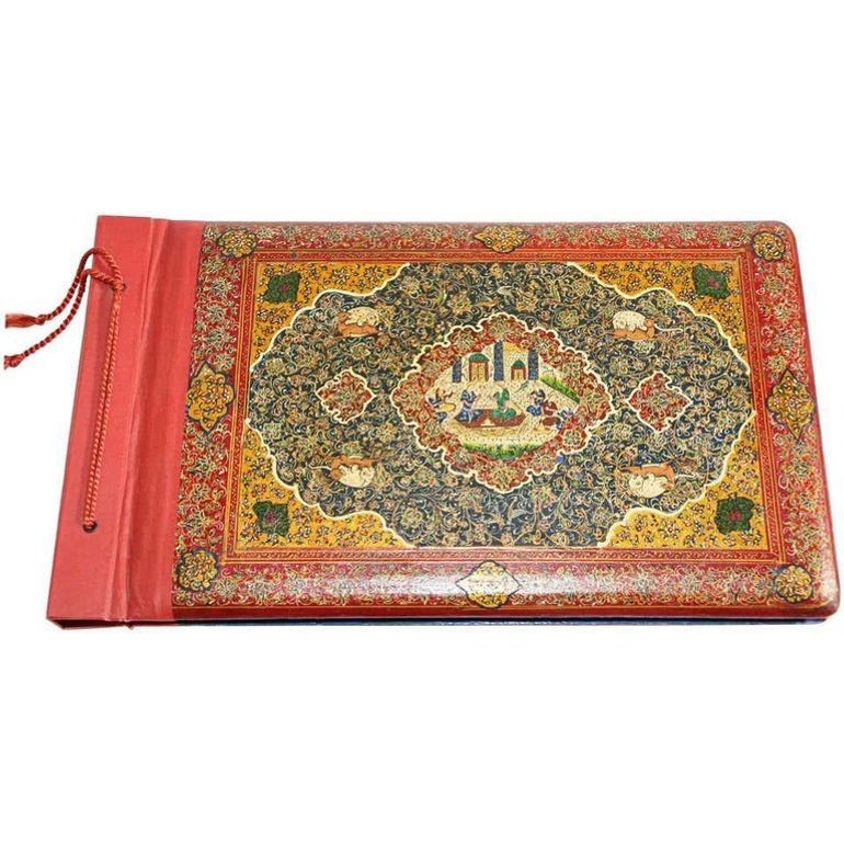 Hand Painted Middle Eastern Moorish Style Photo Album, 19th Century