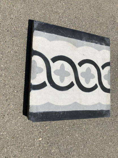 Moroccan Encaustic Cement Tile Sample with Modern Design