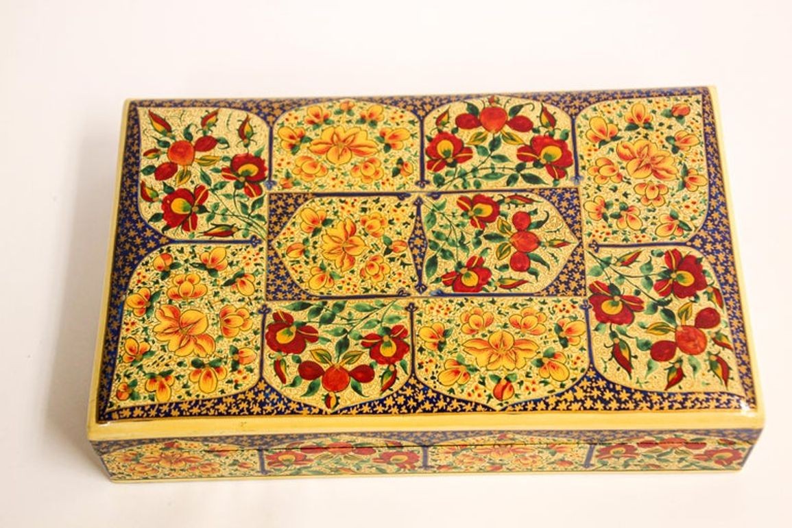 Hand Painted Rajasthani Lacquer Decorative Box