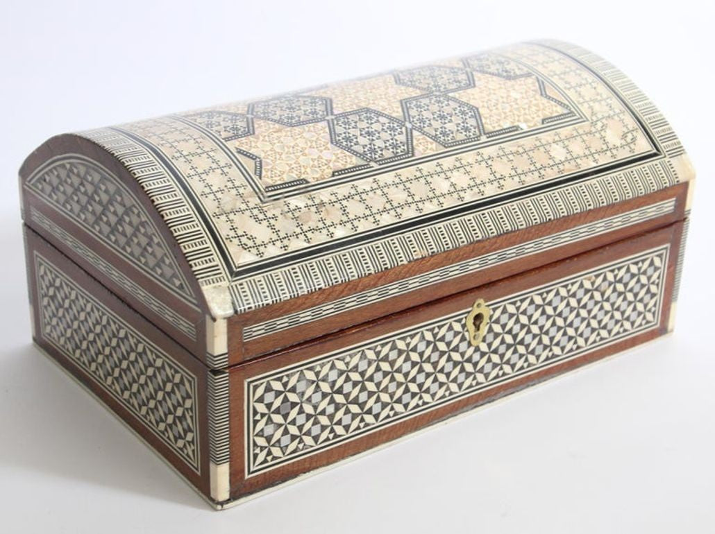 Handcrafted Middle Eastern Sadeli Jewelry Box