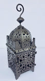 Moroccan Hurricane Metal Candle Lantern Indoor or Outdoor