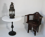Moroccan Metal and Clear Glass Candle Lantern