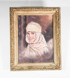 Orientalist Oil on Canvas A Portrait of A Young Moroccan Girl