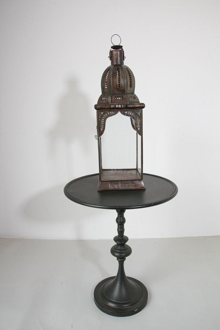 Moroccan Lantern in Metal and Clear Glass