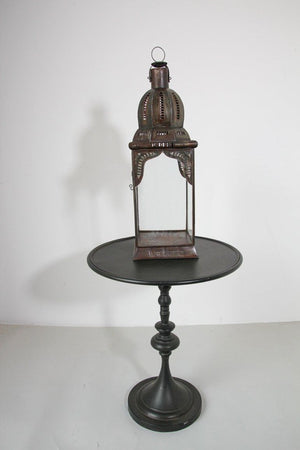 Moroccan Lantern in Metal and Clear Glass