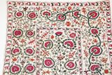 19th C. Suzani Bukhara Uzbekistan Antique Embroidered Islamic Art Textile Susani