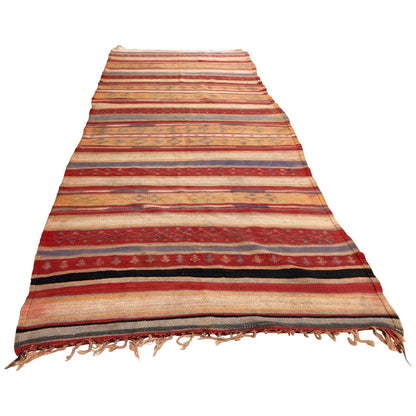 Vintage Moroccan Kilim Rug by Berber Tribes, Handwoven Wool, 1960s — Morocco