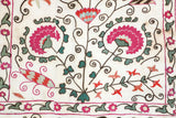 19th C. Suzani Bukhara Uzbekistan Antique Embroidered Islamic Art Textile Susani