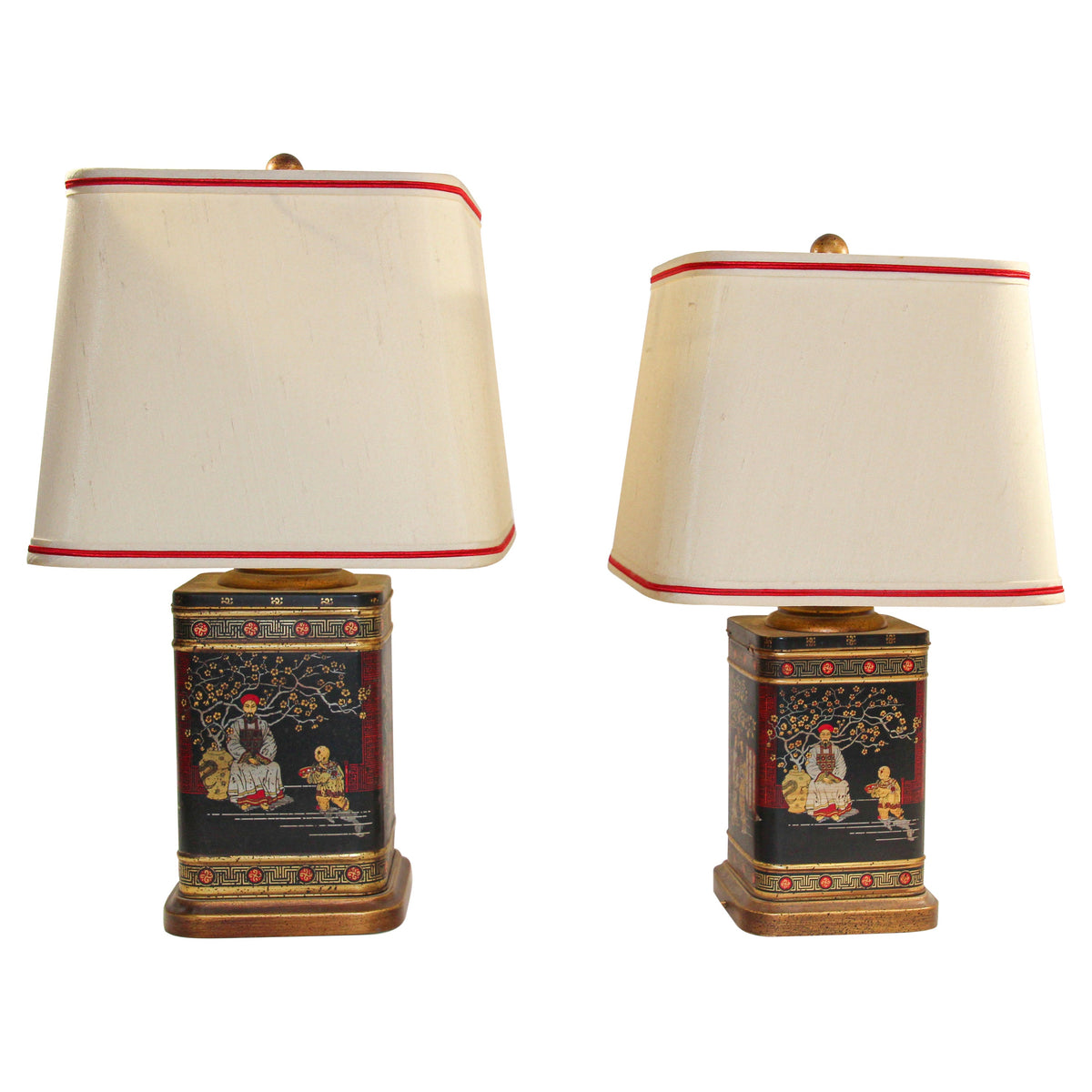 Frederick Cooper Chinoiserie Table Lamps Vintage Circa 1950’s — United States