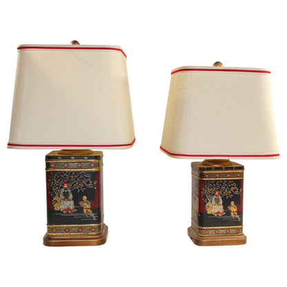 Frederick Cooper Chinoiserie Table Lamps Vintage Circa 1950’s — United States