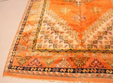 Moroccan Berber Rug Burnt Orange 16ft Long 1960s