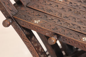 19th Century Moorish Egyptian Pearl Inlaid Folding Chair