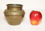 Moorish Hand-Etched Metal Brass Pot