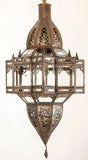 Moroccan Hanging Glass Lantern in Moorish Star Shape