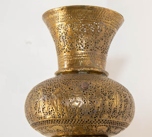 Antique 19th Century Brass Islamic Middle Eastern Persian Floor Lamp