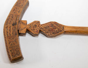 Moroccan Berber Wooden Sugar Hammer Marteau a Sucre Deggaga