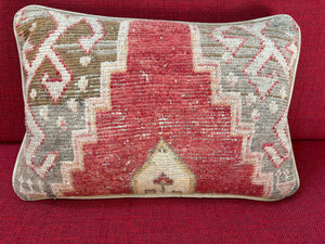 Antique Tabriz Persian Rug Pillow