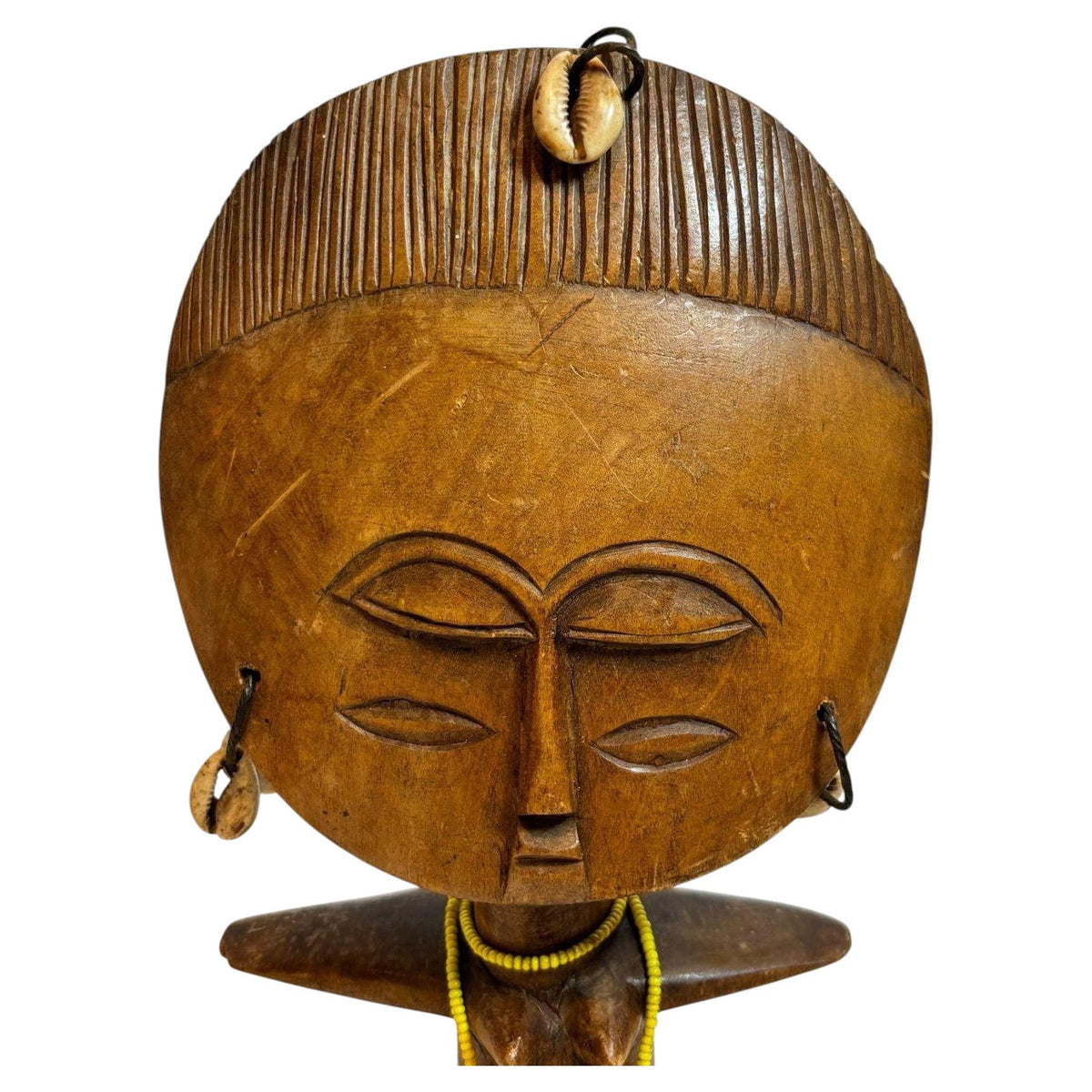 Ashanti Akua’ba Fertility Figure with Cowrie Shells, Ghana, circa 1930 — additional view 12