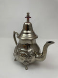 Vintage Moroccan Metal Silver Plated Tea Pot