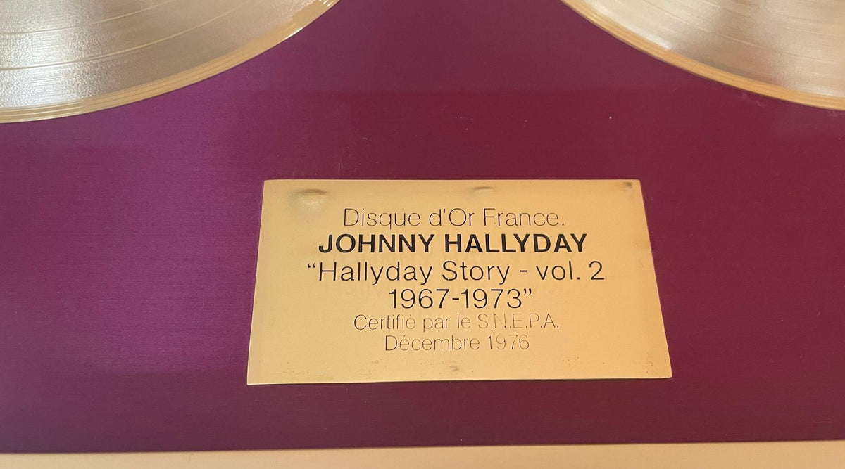 Official Gold Record Award France Johnny Halliday Story 1967-1973 Vol.2 — additional view 3