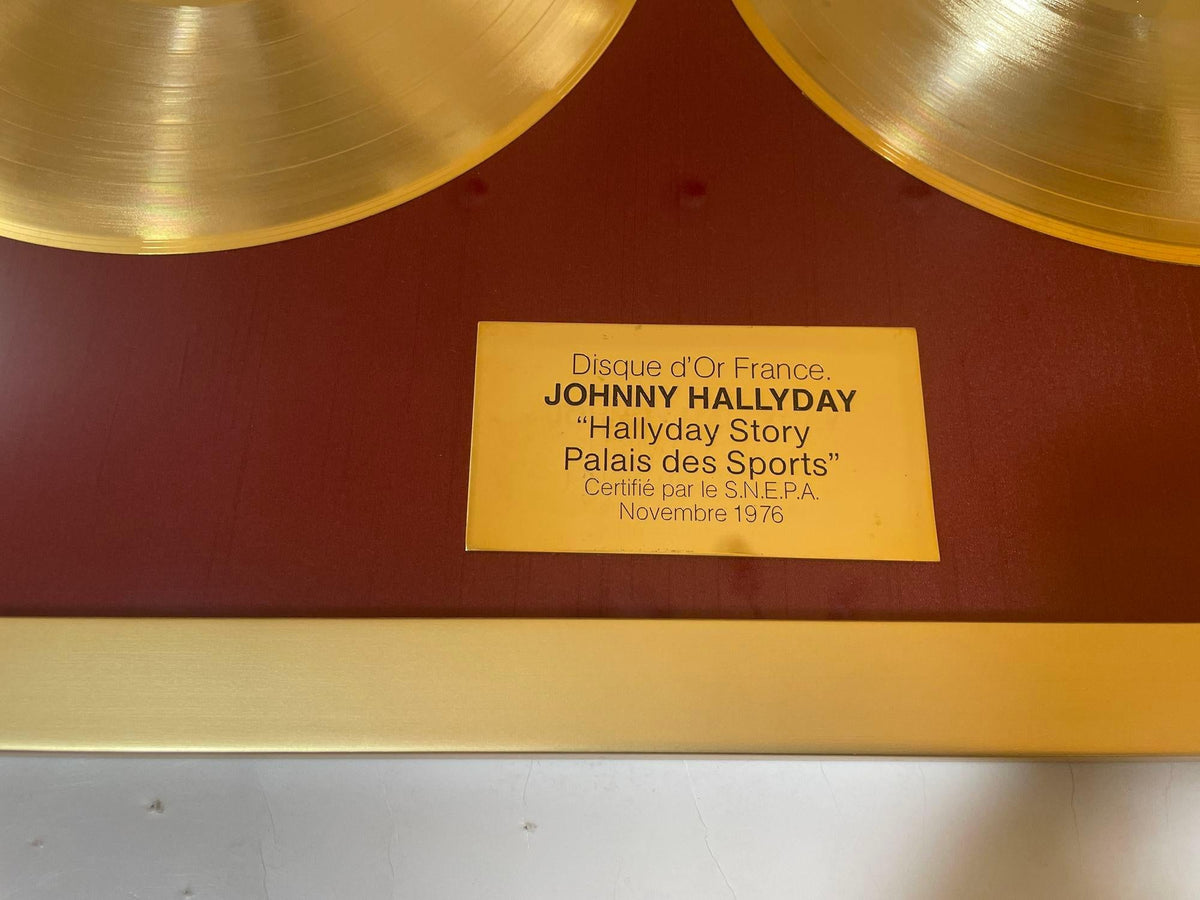 Official Gold Record Award France Johnny Halliday Story Palais des Sports 1976 — additional view 4