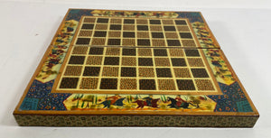 Vintage Persian Micro Mosaic Chess Game Box