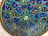 Hand Painted Ceramic Decorative Moorish Plate 1950s