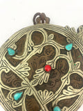 Antique Moroccan Berber Brass Flask 1920s