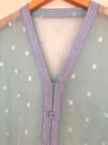 Vintage Moroccan Kaftan in Turquoise Cheer Fabric