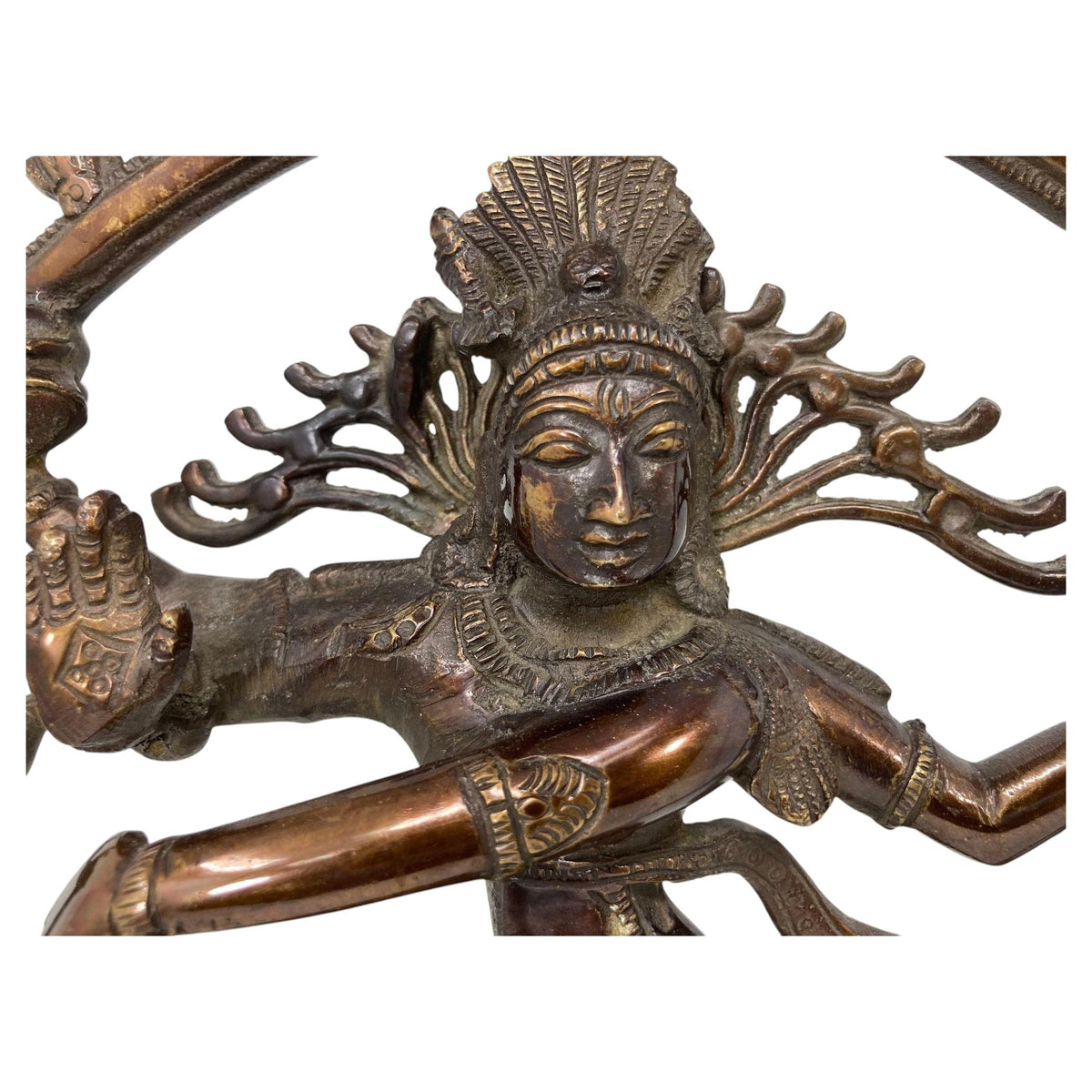 Asian Dancing Hindu Bronze Copper Shiva Nataraja Circa 1950 — additional view 17