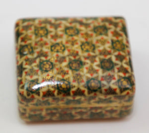 Handmade Vintage Wooden Khatam Indo Persian Box