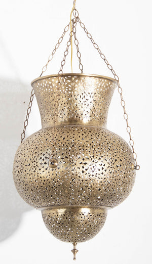 Moroccan Brass Chandelier Pendant Light Fixture Granada Moorish Style