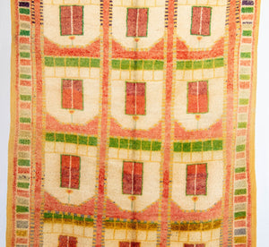 Moroccan Orange Wool Rug by the Beni MGuild Morocco 1980s