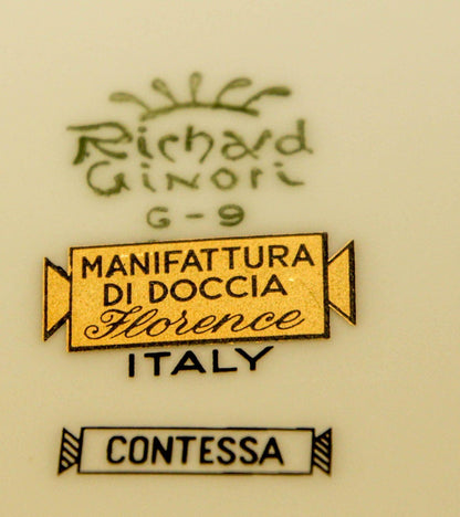Richard Ginori Brown & Gold Trimmed Dinnerware Service Of 93 Pieces — detail view 3