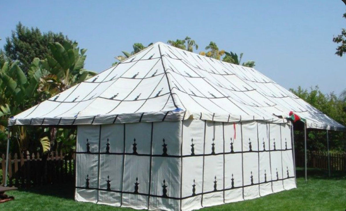 Hand-Crafted Moroccan Caidale Tent by Berber Tribes, 20 ft x 40 ft