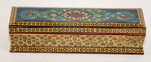 Micro Mosaic Moorish Inlaid Jewelry Pen Box