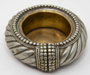 Antique Ethnic North African Moroccan Silver Anklet Ashtray Catchall Dish