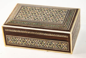 1940s Mother of Pearl Inlaid Decorative Middle Eastern Islamic Box