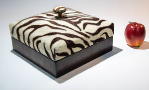 Maitland Smith PostModern Zebra Hide Box 1980's