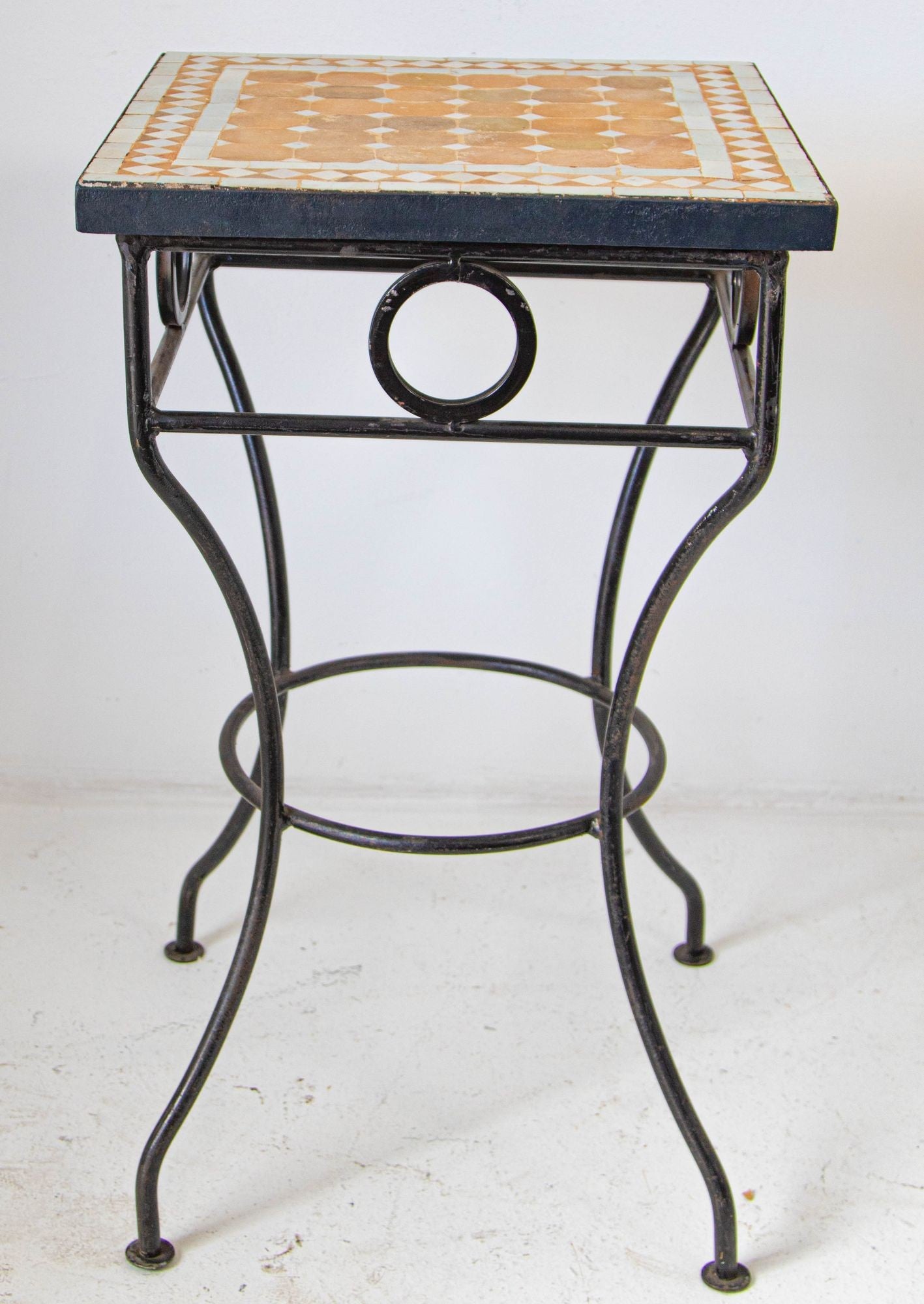 Vintage Moroccan Mosaic Outdoor Tile Table