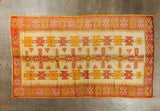Moroccan Orange Vintage Beni MGuild Rug 1960s