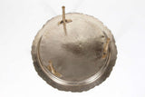 Antique Moroccan Silver-Plated Tea Tray Table on Removable Legs Fez, circa 1920