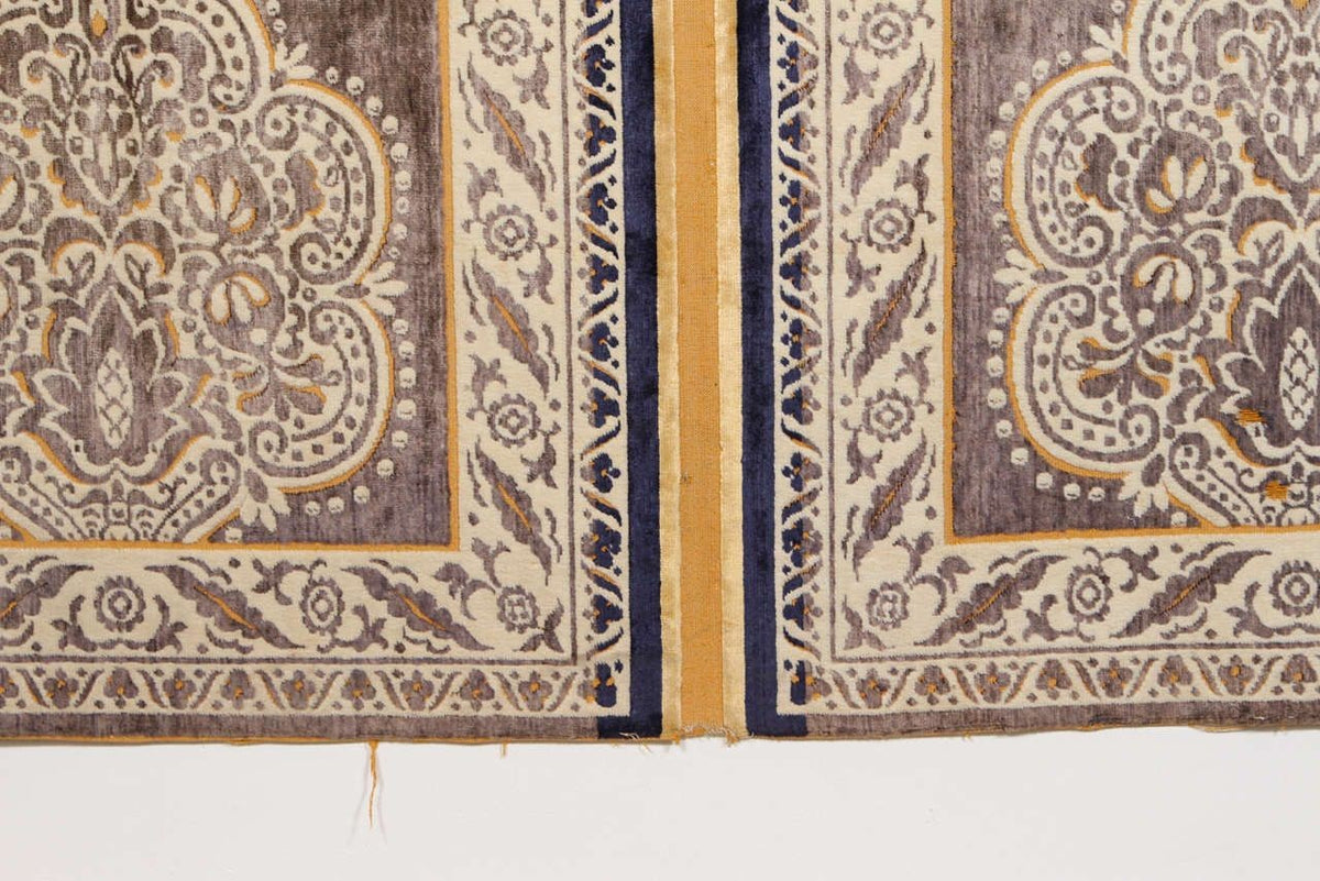 Antique Moroccan Moorish Silk Textile Tapestry Wall Hanging Hiti 19th C.