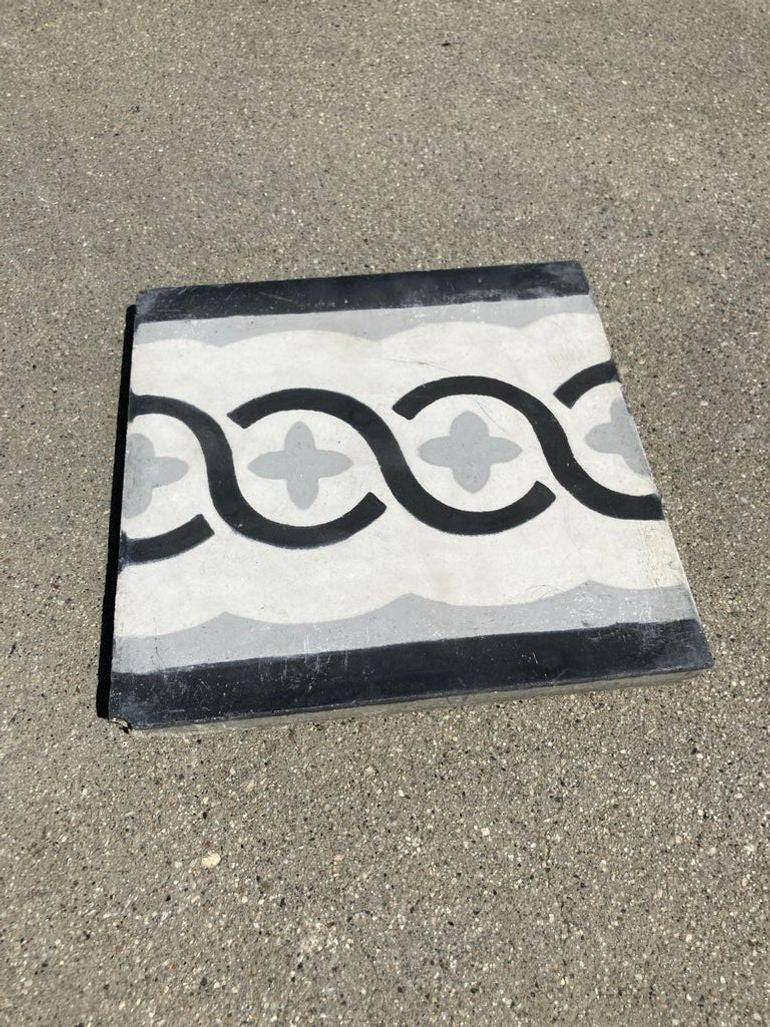 Moroccan Encaustic Cement Tile Sample with Modern Design