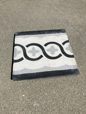 Moroccan Encaustic Cement Tile Sample with Modern Design