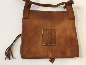 Antique African Tuareg Moroccan Shoulder Leather Bag 1960's Collectible