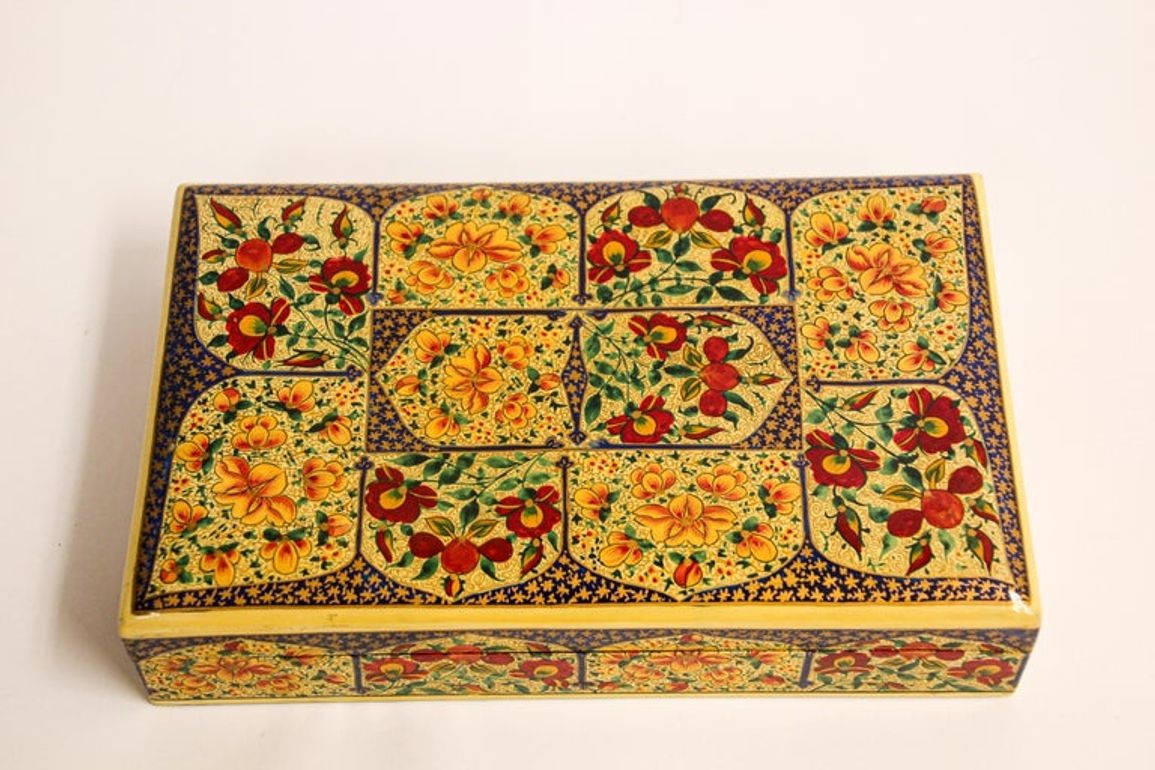 Hand Painted Rajasthani Lacquer Decorative Box