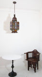 Late 20th Century Moroccan Moorish Hanging Glass Lantern