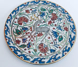 IKaros Hand Painted Carnations and Tulips Decorative Plate Rhodes Greece
