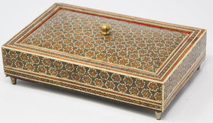 Moorish Decorative Sadeli Micro Mosaic Inlaid Jewelry Box
